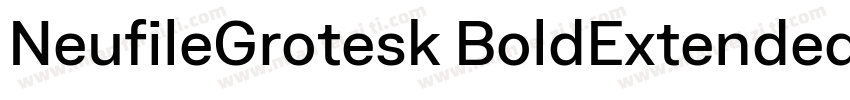 NeufileGrotesk BoldExtended字体转换